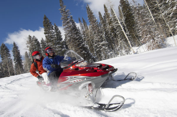 Snowmobiling in Skamania County, Washington