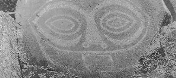 Tsagaglalal “She Who Watches” Native American petroglyph