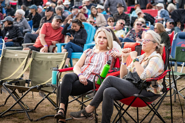 Audience enjoying live music in Stevenson, Washington.