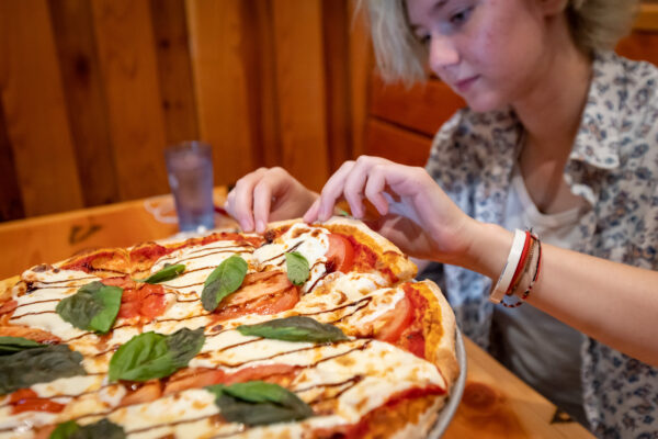 Pizza at Backwoods Brewing in Carson, Washington 