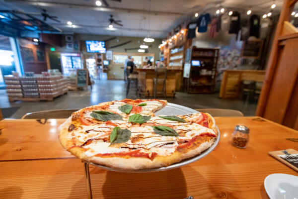 Pizza at Backwoods Brewing Company in Skamania County