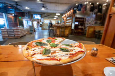Backwoods Brewing pizza