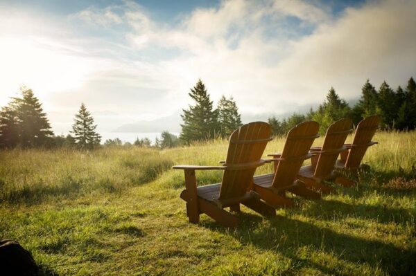 Golden hour at Skamania Lodge in Stevenson, Washington