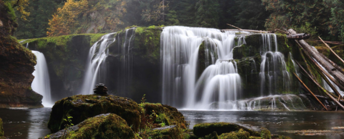 Lewis River Falls in Skamania County